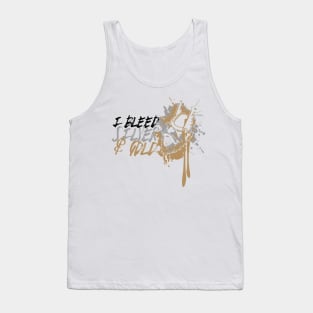 I Bleed Silver & Gold Tank Top